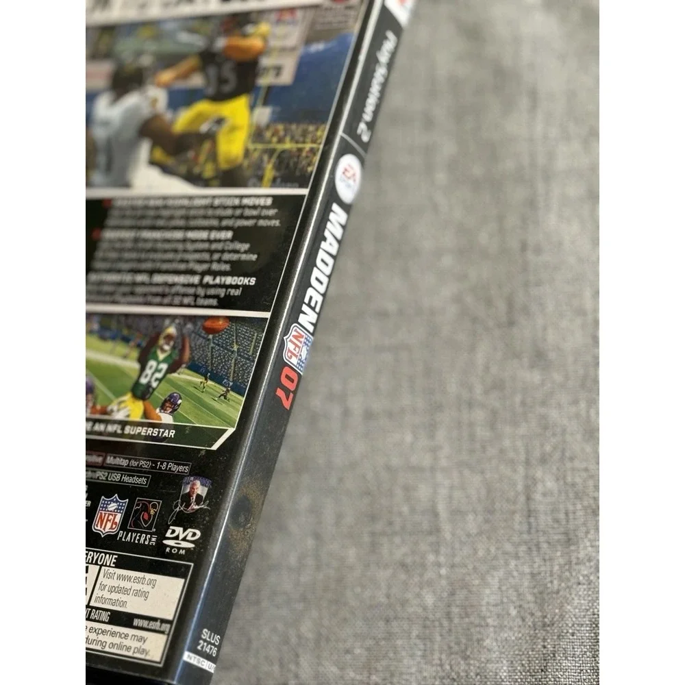 Madden NFL 07‎ (Sony PlayStation 2, 2006) Untested Estate w/pamphlet. Rated E